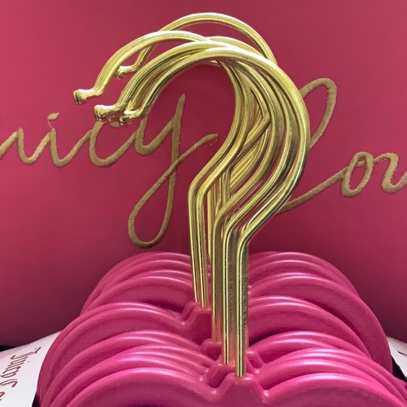 💖20 Hangers Juicy Couture Notched Shoulder Space Saving Heart Top - Picture 4 of 5
